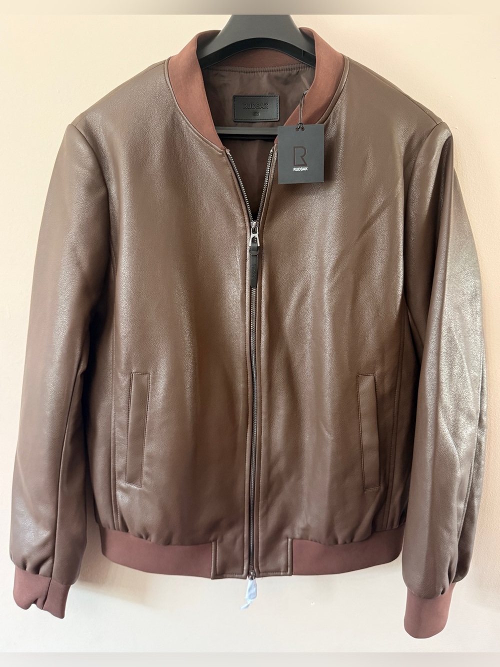 Rudsak Men’s Brown Bomber Jacket -(brand new)